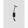 LUCES PASORAPA LE44679 bedroom wall lamp, black LED 3000K