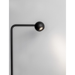 LUCES PUCARANI LE44683 adjustable black LED floor lamp