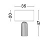 LUCES TUMARAPI LE44687, LE44961 lampa stołowa biała, szara