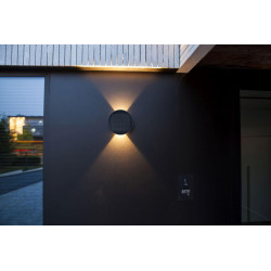 LUTEC BELKA HYBRID LED outdoor wall lamp IP54 solar 230V