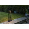 LUTEC SPIDO black solar bollard LED light 10,5W 60cm