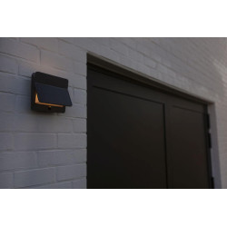 LUTEC ALETA SOLAR LED outdoor wall lamp with PIR sensor P54