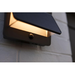 LUTEC ALETA SOLAR LED outdoor wall lamp with PIR sensor P54