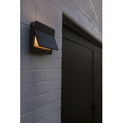 LUTEC ALETA SOLAR LED outdoor wall lamp with PIR sensor P54