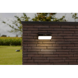 LUTEC AERO SOLAR LED outdoor wall lamp PIR sensor IP54