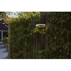 LUTEC VYZOR solar LED half round outdoor wall light sensor