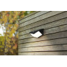 LUTEC WINGS solar LED black outdoor wall light PIR sensor