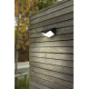 LUTEC WINGS solar LED black outdoor wall light PIR sensor