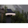 LUTEC RUNDA solar bollard LED light 12W with PIR dark grey