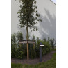 LUTEC RUNDA solar bollard LED light 12W with PIR dark grey