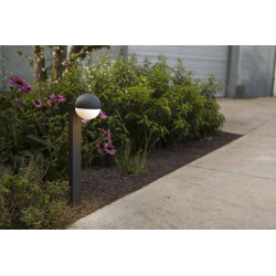 LUTEC LOOMA bollard lamp 70cm E27 IP54 moveable head