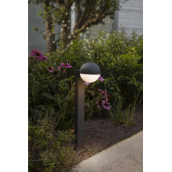 LUTEC LOOMA bollard lamp 70cm E27 IP54 moveable head