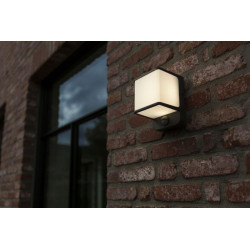 LUTEC DOBLO outdoor wall lamp PIR LED 14W 4000K IP54