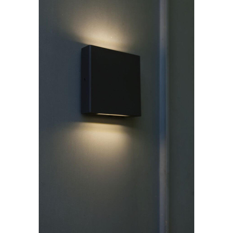 LUTEC PILI outdoor wall lamp LED 4000K up/down dark grey