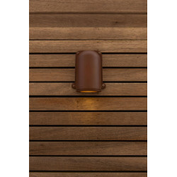 LUTEC ANCOR brown outdoor wall lamp IP54 GU10