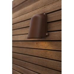 LUTEC ANCOR brown outdoor wall lamp IP54 GU10