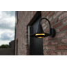 LUTEC SWAN black outdoor, traditional wall lamp bulb E27