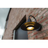 LUTEC SWAN black outdoor, traditional wall lamp bulb E27