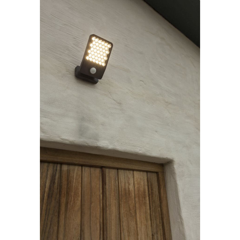 LUTEC ATLANTIS PIR sensor outdoor wall lamp LED moveable