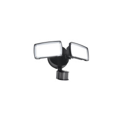 LUTEC CHIMERA black outdoor wall lamp with motion sensor