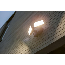 LUTEC CHIMERA black outdoor wall lamp with motion sensor