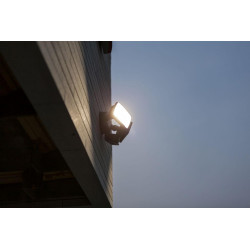 LUTEC CHIMERA black outdoor wall lamp with motion sensor