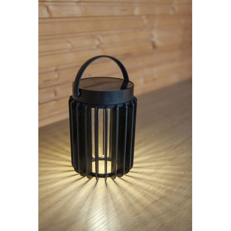 LUTEC KOZY portable table lamp black IP44 black