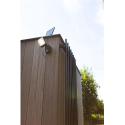 LUTEC SUNSHINE solar wall lamp with PIR IP54 sensor