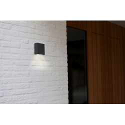 LUTEC GEMINI XF flat LED outdoor wall lamp IP54