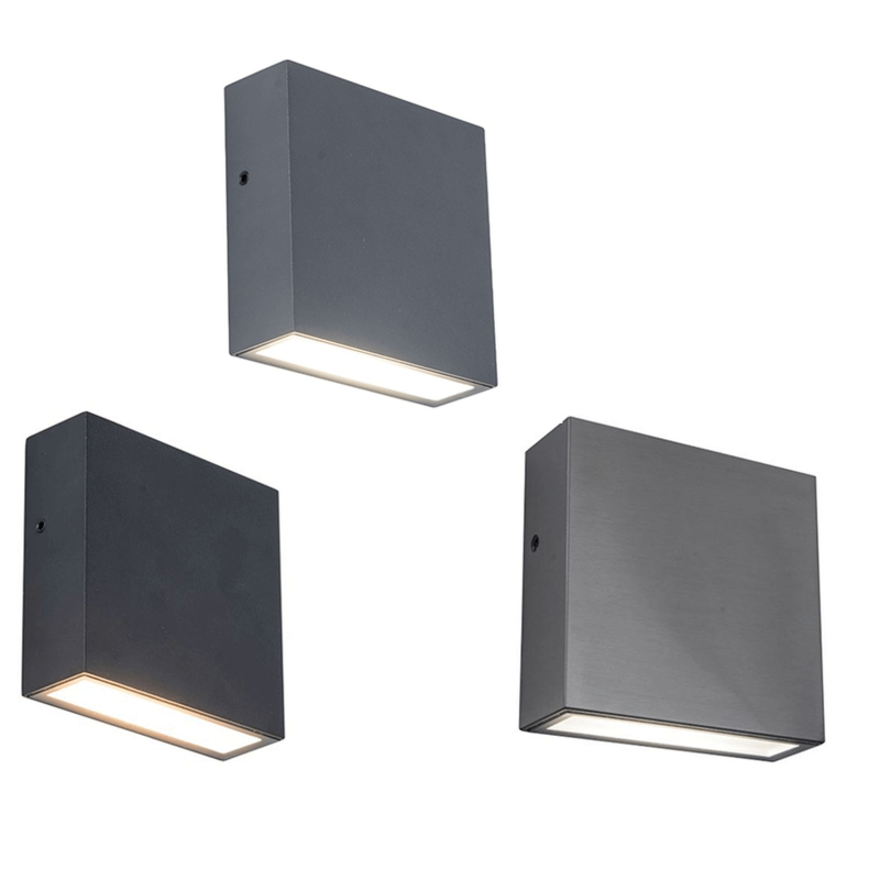 LUTEC GEMINI XF flat LED outdoor wall lamp IP54