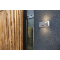 LUTEC VIDAR outdoor wall lamp, E27 metal bulb