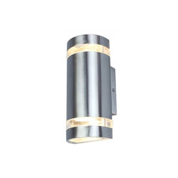 LUTEC FOCUS round wall lamp made of GU10 stainless steel