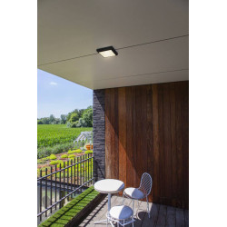 LUTEC HELENA outdoor LED ceiling lamp 4000K IP54