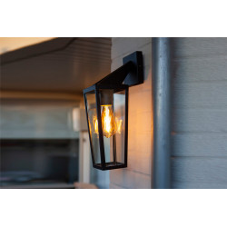 LUTEC PINE stylish outdoor wall lamp made of aluminum