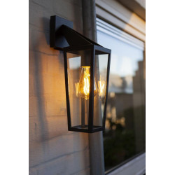 LUTEC PINE stylish outdoor wall lamp made of aluminum