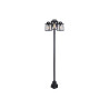 Lutec KELSEY black garden lamp with three E27 bulbs