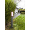 Lutec QUBO dark gray post for the garden and terrace