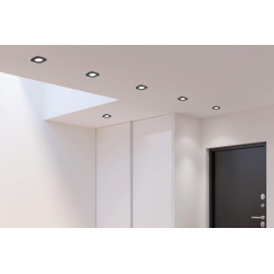 LUTEC RINA square LED recessed fixture with smartphone control