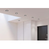 LUTEC RINA square LED recessed fixture with smartphone control