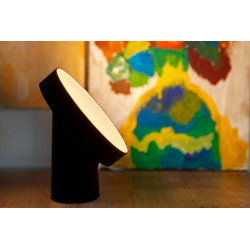 LUTEC MOA table lamp white, black LED 2700K-6500K RGB