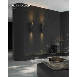 MAXlight RAMO W0324 aluminum wall lamp in black and gold