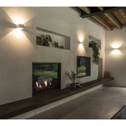 SLV Logs IN wall light LED 12W white, black, alu