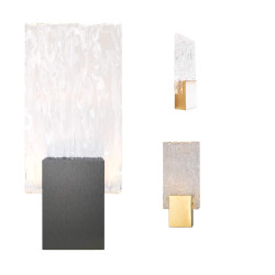 MAXlight Vetro W0360/1, W0289 gold, black wall lamp IP20