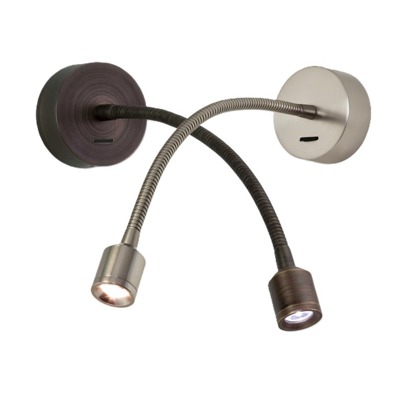 ASTRO Fosso Switched wall LED lamp bronze, nickel