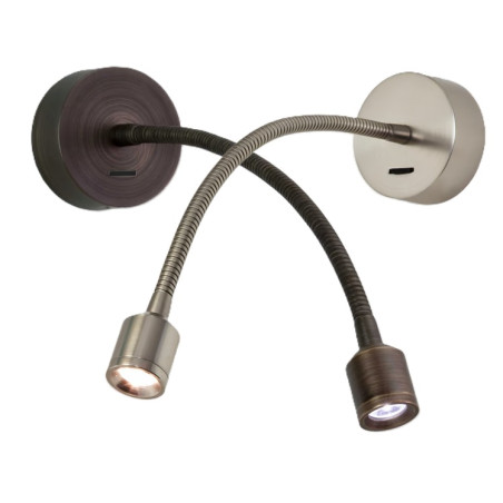 ASTRO Fosso Switched wall LED lamp bronze, nickel