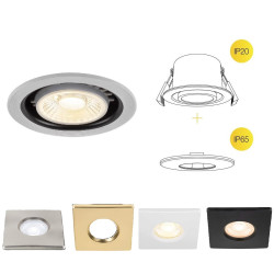 SLV UNIVERSAL DOWNLIGHT 1008065 kwadrat LED IP65