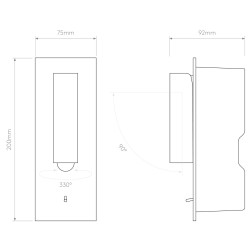 ASTRO Fuse 3 Toggle 1215148/9 wall LED 3,5W