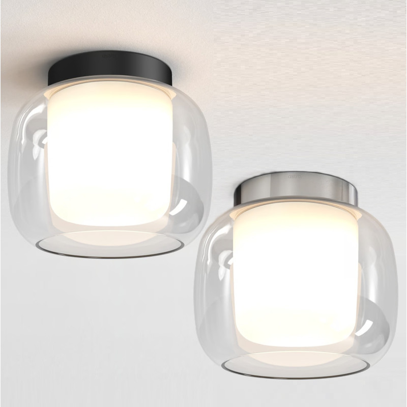 Astro Aquina Ceiling 240 lampa sufitowa czarna, chrom IP44