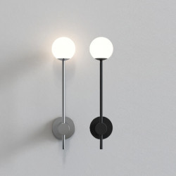 ASTRO ORB Single chrome, black bathroom wall lamp IP44