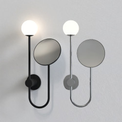 ASTRO ORB Wall lamp with mirror, chrome, black